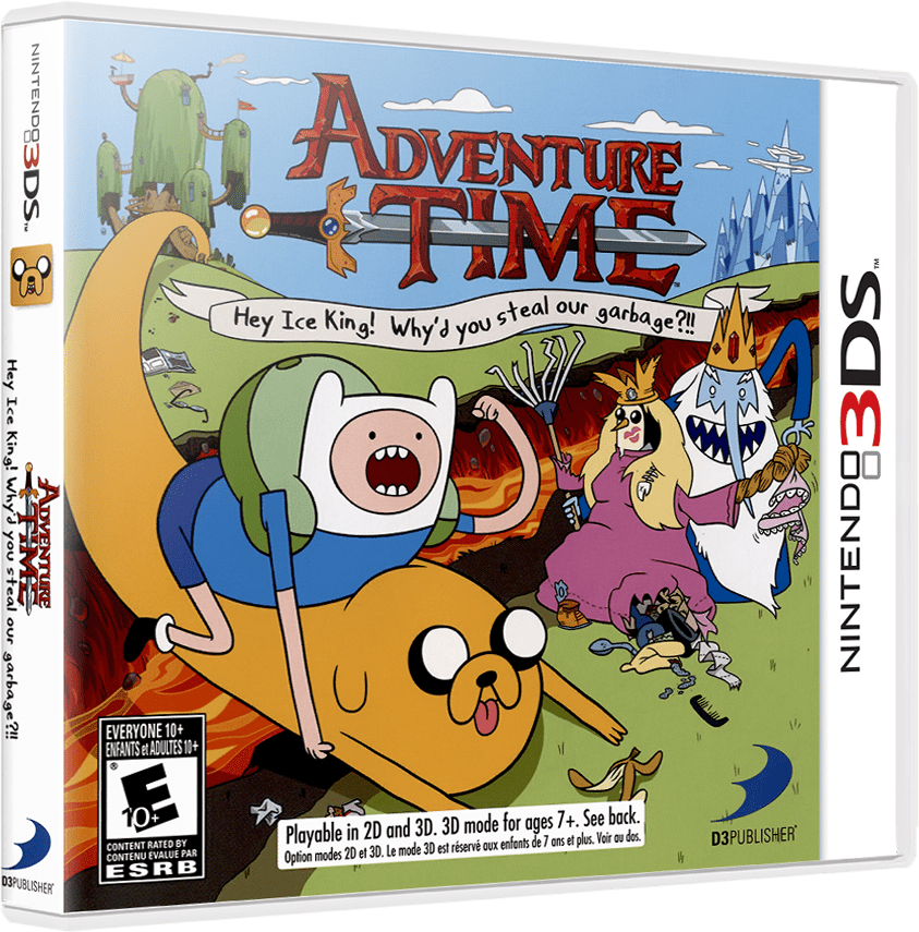 Adventure Time: Hey Ice King box art for Nintendo 3DS